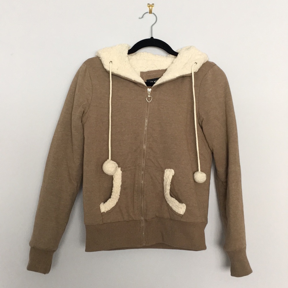 Sherpa Lined Brown Jacket